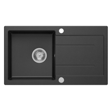 Évier de cuisine Granite 77x44cm, noir