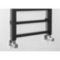 METRO LIGHT radiateur de salle de bain 400x1500 mm, noir mat