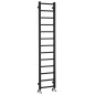METRO LIGHT radiateur de salle de bain 300x1500 mm, noir mat