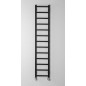 METRO LIGHT radiateur de salle de bain 300x1500 mm, noir mat