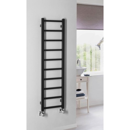 METRO LIGHT radiateur de salle de bain 300x1140 mm, noir mat