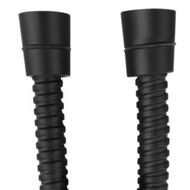 Tuyau de douche en métal POWERFLEX, 120cm, noir mat