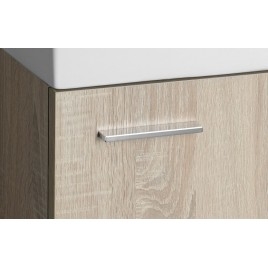 Armoire ZOJA avec lavabo 40x22 cm, chêne platine
