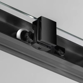 SIGMA SIMPLY BLACK Porte de douche coulissante 1000mm, verre clair