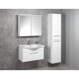 KAWA STRIP LED Armoire miroir 80x70x22cm, blanc