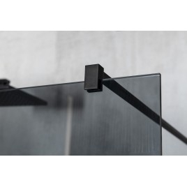 VARIO BLACK Shower Enclosure, verre nordique, 1200 mm