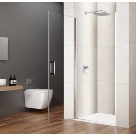 LORO Porte de douche 900 mm, verre clair