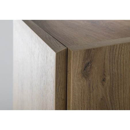ALTAIR Vanity Unité 40x184x31cm, droite, emporio de chêne