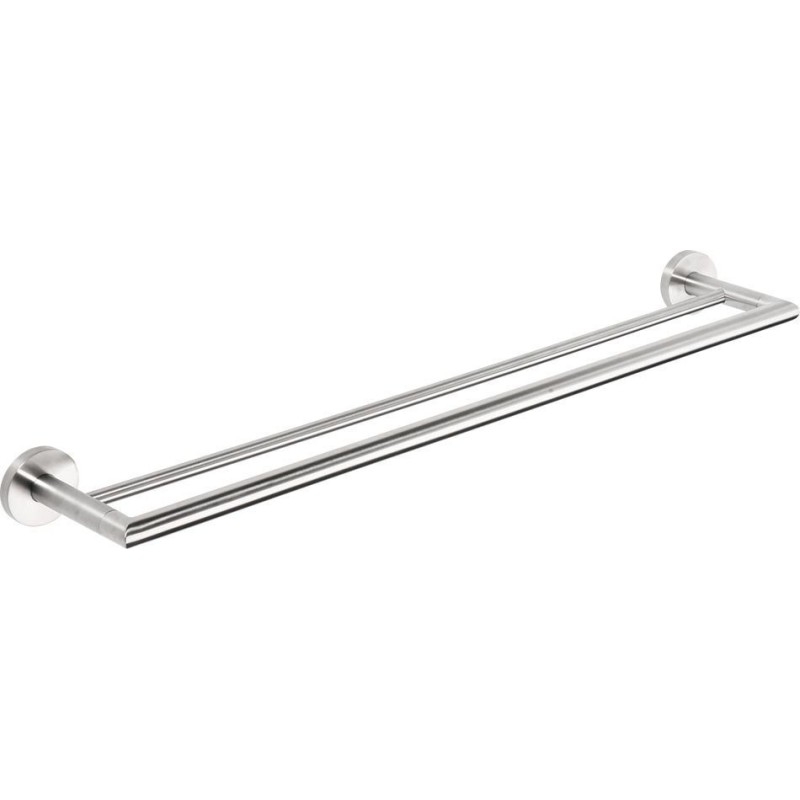 X-STEEL porte-serviettes double 600x125mm, acier inoxydable mat