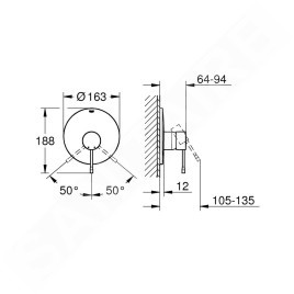 Grohe Essence - Mitigeur de douche, Cool Sunrise 19286GL1