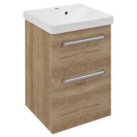 THEIA 2 Drawer Vanity Unit 46,4x70x44,2cm, chêne Alabama