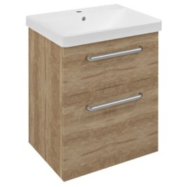 THEIA 2 Drawer Vanity Unité 56,4x70x44,2cm, argent Alabama