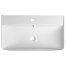 ZEN Ceramic Vanity Unité Washbasin 80x45cm, blanc