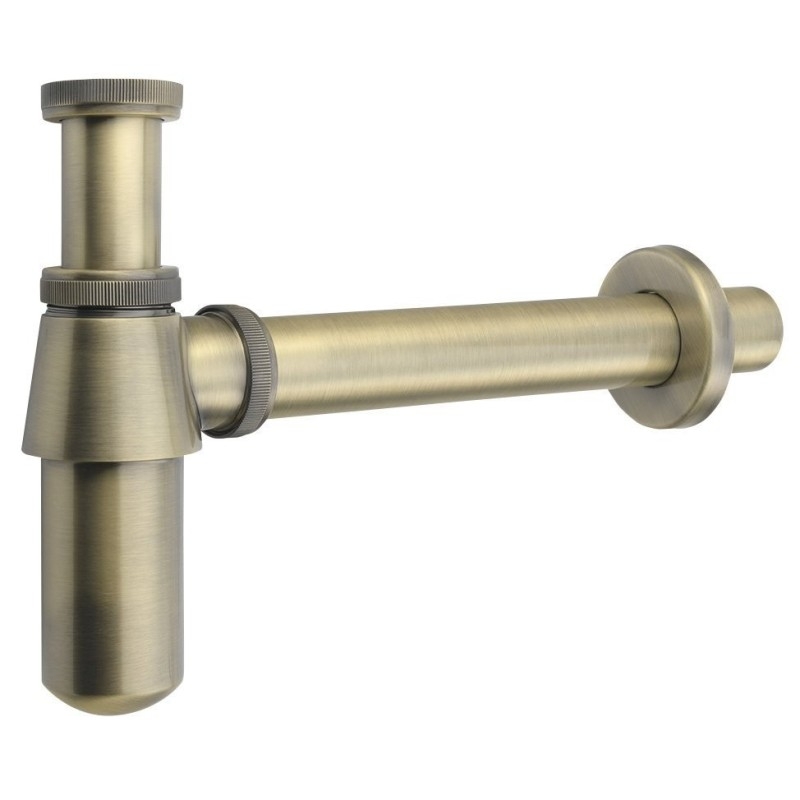 RETRO Washbasin Siphon 5/4" dia 32mm, bronze foncé