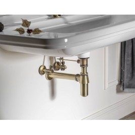 RETRO Washbasin Siphon 5/4" dia 32mm, bronze foncé