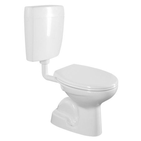 Fermer Toilettes jumelées, Dual Flush Plate 4,5/6l, blanc