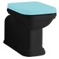 WALDORF WC Pan 37x65cm, S-trap/P-trap, noir mat