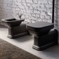 WALDORF WC Pan 37x65cm, S-trap/P-trap, noir mat