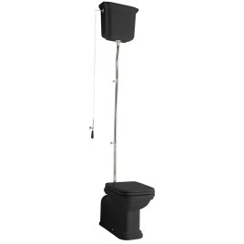 WALDORF Cisterne toilette de haut niveau, tapis noir