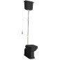 WALDORF Cisterne toilette de haut niveau, tapis noir
