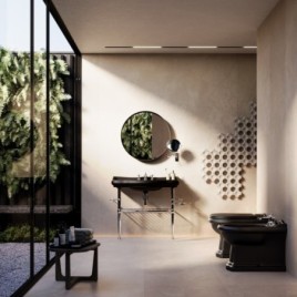 RETRO Bidet 39x61cm, noir mat
