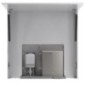 Armoire miroir BASIC 800 mm avec distributeur automatique de savon et séchoir à main