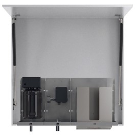 Armoire à miroir TOWEL 1000 mm avec distributeur automatique de savon, robinet et distributeur de serviette en papier