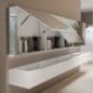Armoire miroir VELOX 1000 mm avec distributeur automatique de savon, robinet et séchoir à main