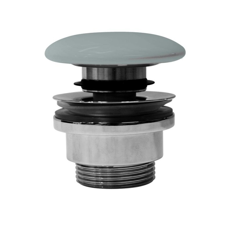 GSI Cliquer-Clack déchets de lavabo 5/4“, fiche céramique, ghiaccio mat