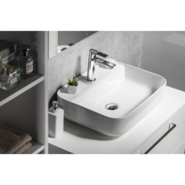 Set de salle de bain CIRASA 81, blanc brillant