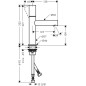 Axor Uno - Mitigeur de lavabo 110, nickel brossé 45002820