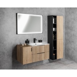 CIRASA Vanity Unit 48x54x39cm, chêne Alabama strip