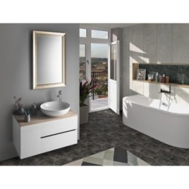 Salle de bain ODETTA 70+20, blanc