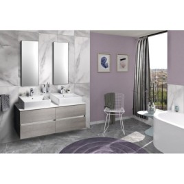 Salle de bain ODETTA 135, chêne argenté