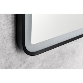 SWIDA LED-Mirror 60x80cm, Touch Sensor, dimmable, noir mat