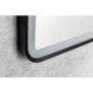 SWIDA LED-Mirror 60x80cm, Touch Sensor, dimmable, noir mat
