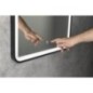 SWIDA LED-Mirror 60x80cm, Touch Sensor, dimmable, noir mat