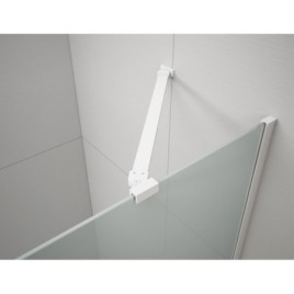 ESCA Douche Enclosure Corner Support Bar 900mm, blanc mat