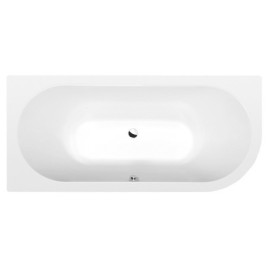 VIVA L Bain asymétrique 175x80x47cm, Matière blanche