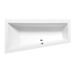 ANDRA L Asymmetric Bath 170x90x45cm, White Matt