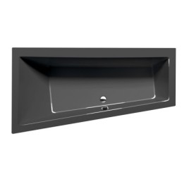 ANDRA L Bain asymétrique 180x90x45cm, gris