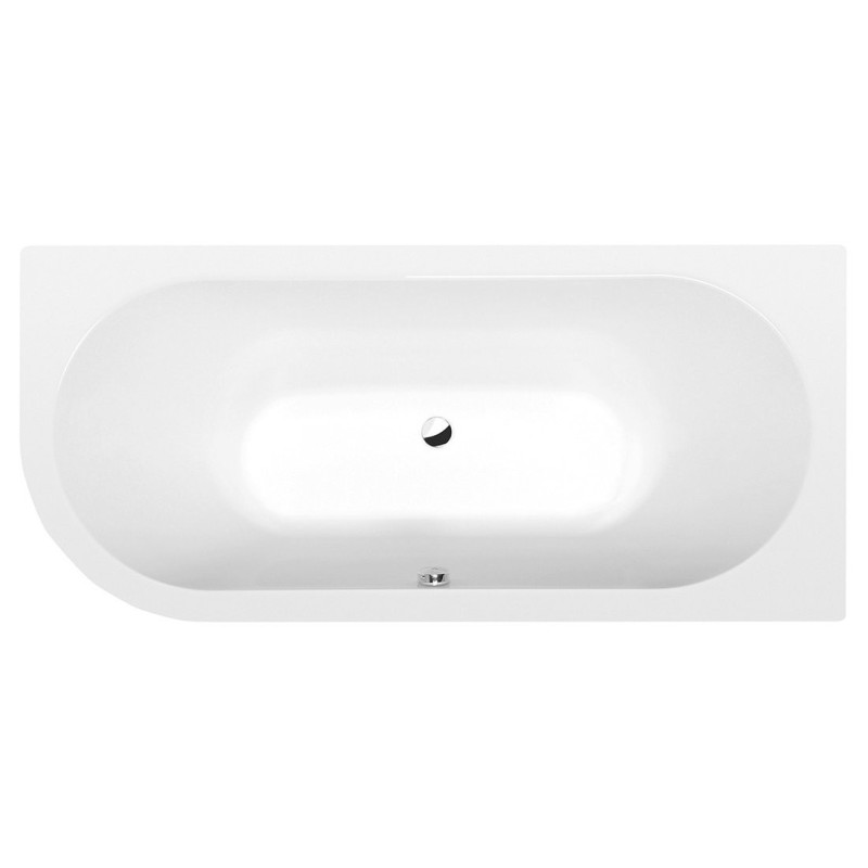 VIVA R Bain asymétrique 175x80x47cm, Blanc Matt