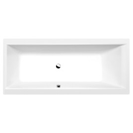 CLEO Bain rectangulaire 170x75x48cm, Matelas blanc