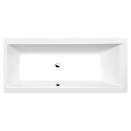 CLEO Bain rectangulaire 180x80x48cm, Matelas blanc