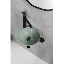 TETRIS Cloakroom Basin Holder, for Deck-Mounted Tap, black mat