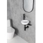 TETRIS Cloakroom Basin Holder, for Deck-Mounted Tap, black mat