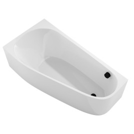 PROJEKTA L MONOLITH Corner Bath 156x77x60cm, blanc