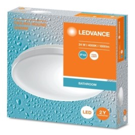Lumière de plafond de salle de bain, dia 325mm, 1800lm, 24W, 4000K, IP44