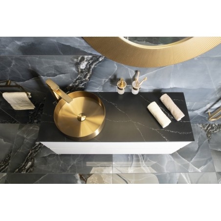 ODETTA Vanity Unité 118x50x43,5cm, mat anthracite