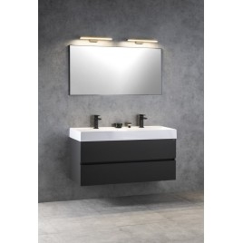 ODETTA Vanity Unité 118x50x43,5cm, mat anthracite